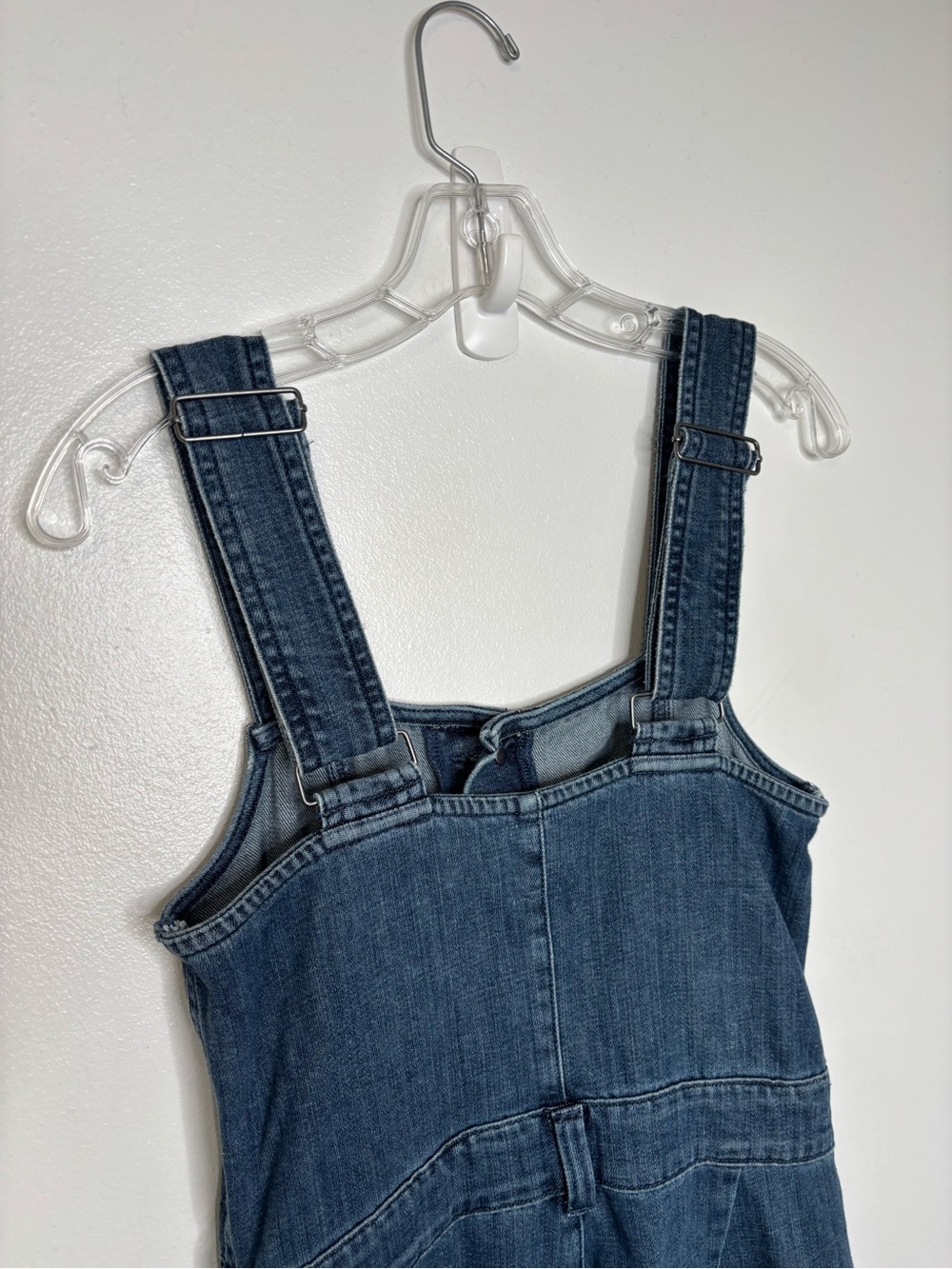 Aerie Denim Kick Flare Blue Denim Overalls Size XS - Picture 5 of 11